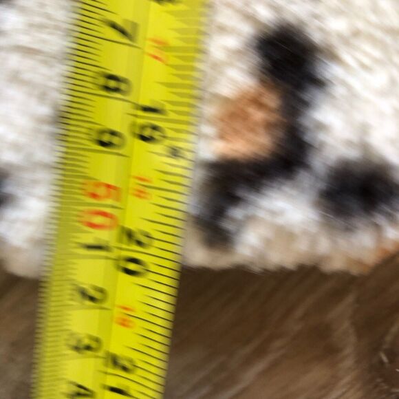 36point5 Faux Fur Cozy Soft Retro Y2K Cropped Leopard Jacket Sz L - Picture 9 of 10